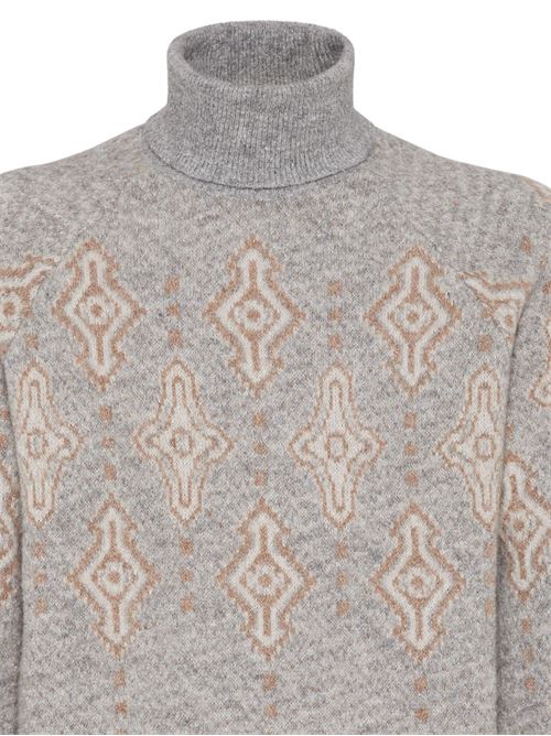 Sweater with inlays Brunello Cucinelli | MSO708403CJF83